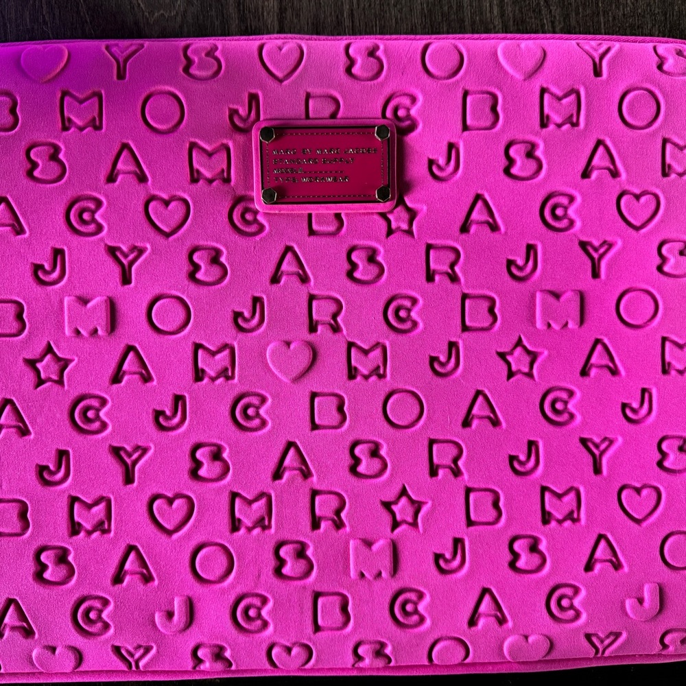 Marc Jacobs Pink Embossed Clutch